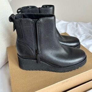 Cole Haan Black Leather Ankle Boots
